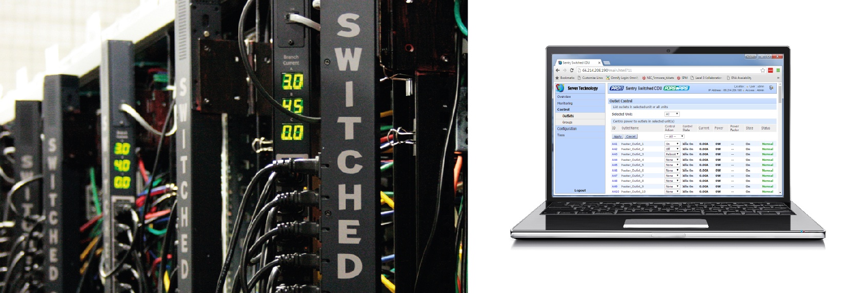 Server Technology BottomUp Data Center Power Management
